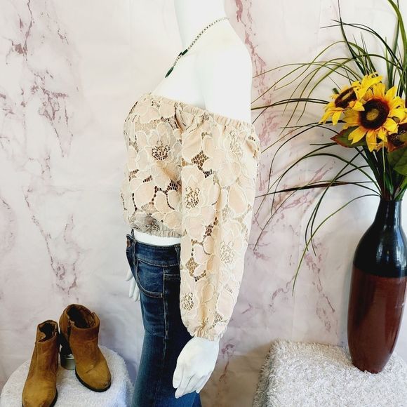 Anthropologie Tularosa lace crop top - Picture 6 of 9